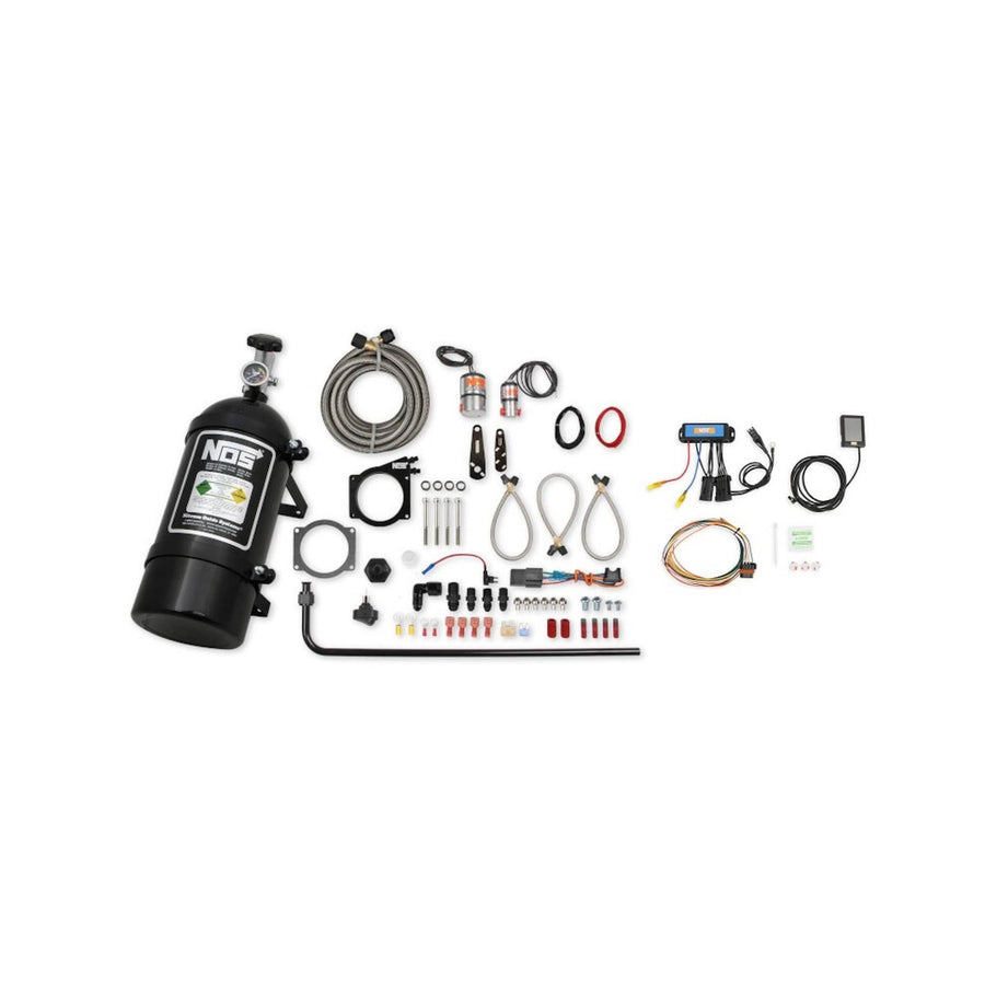 Plate Wet Nitrous System GM 1997-2012 GM LS 90MM Or 92MM 4-Bolt Drive-By-Wire Throttle Body. Black System Is Adjustable Up To 250 Hp. Includes 10Lb Bottle 92MM Plate And All Installation Items NOS