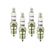 HP Copper Spark Plug Shorty 14MM Thread .460 In Reach Heat Range 6 Tapered Seat 4 Pack ACCEL