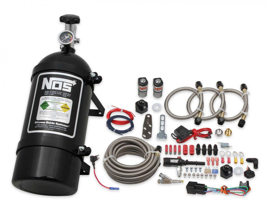Single Fogger Wet Nitrous System Mopar 2005-2020 Dodge And Chrysler 3.5L/3.6L V6 And 5.7/6.1/6.4 Hemi V8 Includes 10Lb Black Bottle And Single Fogger Soft Plume Nozzle NOS
