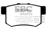 EBC 01-03 Acura CL 3.2 Yellowstuff Rear Brake Pads