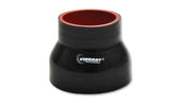 Vibrant Silicone Transition Coupler | 4-Ply Aramid, 2.5 in to 3 in ID x 3 in, Black | 2772