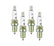 Hp Copper Spark Plug 14MM Thread, .750 In Reach Gasket (Flat) Seat Special For Honda 4 Pack ACCEL