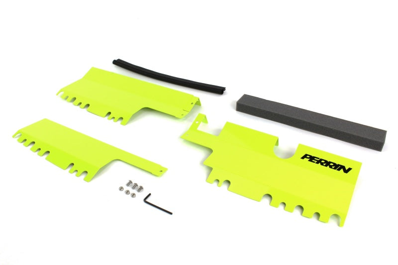 Perrin 15-21 WRX/STI Radiator Shroud (With/Without OEM Intake Scoop) - Neon Yellow