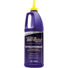 Load image into Gallery viewer, Royal Purple Synchromax Synthetic Manual Transmission Fluid - 1 Quart