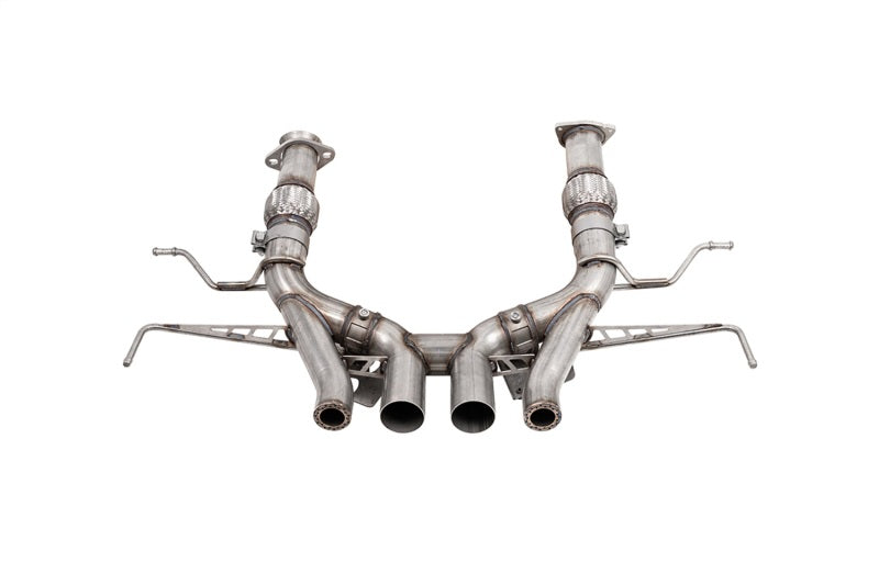 Corsa 23-24 Chevrolet Corvette C8 Z06 3in Valved Cat-Back Exhaust Muffler Delete Track Systemw/o Tip