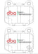DBA 03-06 EVO / 04-09 STi / 03-07 350Z Track Edition/G35 w/ Brembo SP500 Rear Brake Pads