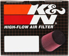 Load image into Gallery viewer, K&amp;N Filter Universal Rubber Filter 3  Flange 4 1/2 Base inch 3 1/2 inch Top 5 3/4 inch Height