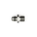 DeatschWerks 6AN Male Flare to M16 X 1.5 Male Metric Adapter (Incl Washer) - Anodized Matte Black