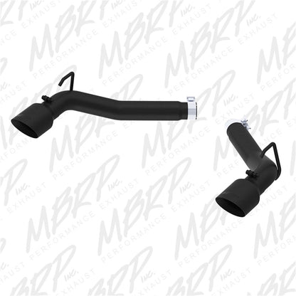 MBRP 2010-2015 Chevrolet Camaro V6 3.6L 3in Black Coated Axle Back Muffler Delete | S7021BLK