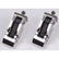 Rugged Ridge 97-06 Jeep Wrangler TJ Stainless Steel Hood Catch Set