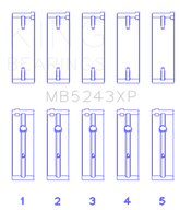 King Engine Bearings Nissan SR20DE/DET (2.0L) Performance Main Bearing Set - Size STD