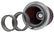 K&N Universal Air Filter Chrome Round Tapered Red - 4in Flange ID x 1.125in Flange Length x 5.5in H