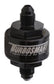 Turbosmart Billet Turbo Oil Feed Filter w/ 44 Micron Pleated Disc AN-3 Male Inlet - Black