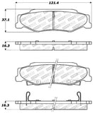 StopTech Performance 04-08 Cadillac XLR/XLR-V / 97-10 Chevrolet Corvette Rear Brake Pads