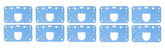 Metering Block Gasket 10PK for Models 2300, Model 4150 Model 4160 and Model 4500 Without Intermediate Circuit Holley