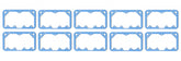 Fuel Bowl Gasket 10PK for Models 2300, Model 4150 Model 4160 and Model 4500 2-Circuit Models Holley