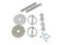 Hood & Deck Pinning Kits With Screw-On Scuff Plates Hood Pins with Torsion Clips Mr Gasket