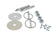 Hood & Deck Pinning Kits With Screw-On Scuff Plates Hood Pins with Torsion Clips Mr Gasket