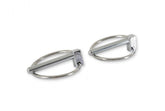 Hood & Deck Pinning Kits With Screw-On Scuff Plates Hood Pins with Torsion Clips Mr Gasket