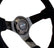 NRG Reinforced Steering Wheel (350mm / 3in. Deep) Blk Suede w/Red BBall Stitch & Black 3-Spoke