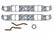 Performance Intake Manifold Gaskets .125 Inch Thick Fits 1955-1991 Chevrolet 262-400 Small Block Small Modified Port & bolt locations. 1.31 Inch x 2.13 Inch Mr Gasket