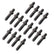 Rocker Arm Studs Competition 7/16 Inch Screw-in rocker arm studs, 7/16-20 x 1.75 Inch L top x 7/16-14 bottom, 16 piece set Mr Gasket