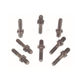 Rocker Arm Studs Competition 3/8 Inch Screw-in rocker arm studs, 3/8-24 x 1.75 Inch L top x 7/16-14 bottom, 16 piece set Mr Gasket