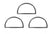 Gaskets, AIR Cleaner to CARB, Set of 3 Gaskets, Air Cleaner to Carburetor Horn Set of 3 Holley