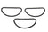 3x2 Air Cleaner Gasket Air Cleaner Gasket, D-Shaped for 3 X 2 Carburetor Application Holley