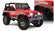 Black Jeep Flat Style Textured Finish 4-Piece Fender Flare Set For 1997-2006 Jeep Wrangler TJ Bushwacker
