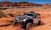 Black Jeep Flat Style Textured Finish 4-Piece Fender Flare Set For 2020-2023 Jeep Gladiator Launch Edition Bushwacker