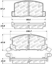 Load image into Gallery viewer, StopTech Performance 1/90-95/00-05 Toyota MR2/Spyder Rear Brake Pads