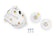 Distributor Cap And Rotor Kit Clear Includes 1 Cap/2 Rotors For Use W/Tec Distributors Honda, Each ACCEL