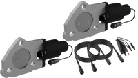 QTP 2.5in Bolt-On QTEC Dual Electric Cutout Valves - Pair