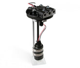 Diecast In-Tank Carbureted Retrofit Fuel Pump Module-Returnless System 255 LPH Drop-In Retrofit Carbureted Fuel System Supports Up to 700 CARB HP (HP Rating At 6 PSI at 13.5 Volts / 10.4 AMP Draw) Holley