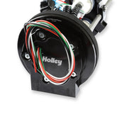DUAL 450 LPH IN-TANK Retrofit FUEL Module W/return Dual 450 LPH Drop-In Retrofit EFI Fuel System-E85 Compatible Supports Up to 1700 EFI or 2200 CARB HP (HP Rating At 60 PSI at 13.5 Volts / 34 AMP Draw) Holley