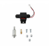 25 GPH Mighty MITE Electric Fuel Pump, 1.5-4 PSI Street Carbureted Applications Compatible with All Fuels and Fuel Additives Holley