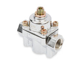 Chrome Carbureted Fuel Pressure Regulator Street/strip Carbureted Applications Two Port Adjustable from 1 to 4 PSI Holley