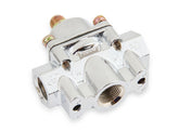 Chrome Carbureted Fuel Pressure Regulator Street/strip Carbureted Applications Two Port Adjustable from 1 to 4 PSI Holley