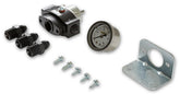 Billet Bypass Fuel Pressure Regulator Kit Pressure Range 4.5-9 PSI Fittings and Gauge Included Holley