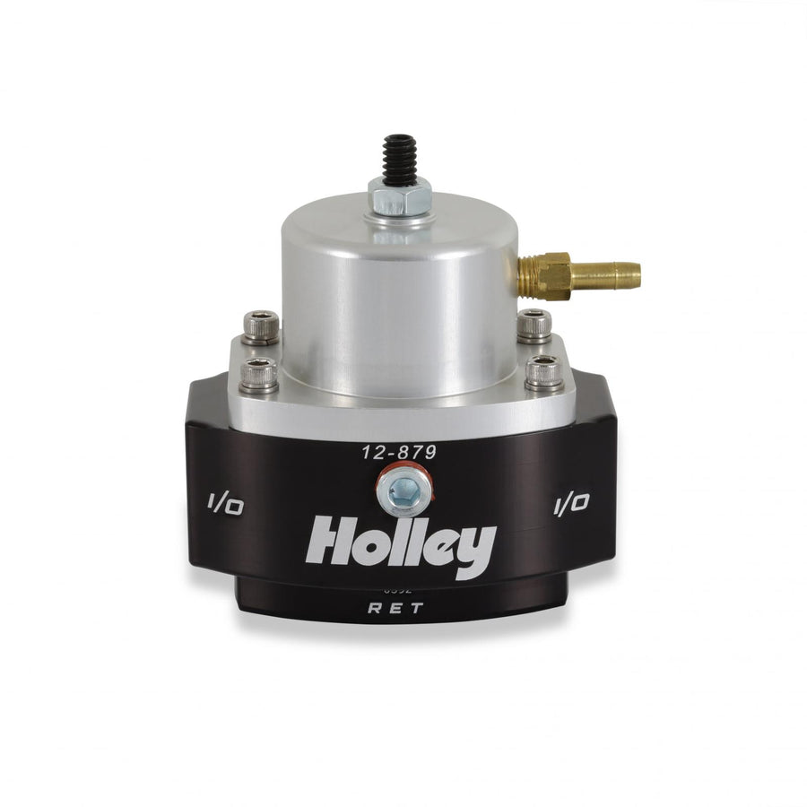 Adjustable Billet By-Pass Regulator 3/8 NPT Kit Adjustable Billet By-Pass Return Style Fuel Pressure Regulator 3/8 NPT Kit with Fuel Pressure Gauge and Adapter Fittings Boost Reference 11 Holley