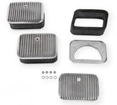 3X2 AIR Cleaners & Filters, Set of 3 3X2 Air Cleaners Finned with S&B Filters Set of 3 Holley