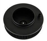 Flat Base Air Cleaner 10 Black Round 10 Flat Base Air Cleaner Assembly, Fits Carburetors w/5.125 Diameter Neck Holley