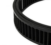 Flat Base Air Cleaner 10 Black Round 10 Flat Base Air Cleaner Assembly, Fits Carburetors w/5.125 Diameter Neck Holley