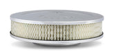 10 Chrome Round Air Cleaner Chrome Round 10 Air Cleaner Assembly, Fits Carburetors w/5.125 Diameter Neck Holley