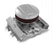 14 Round Finned Air Cleaner Polished Air Cleaner Assembly, 14 Round Design W/ 3 Premium Element, Die-Cast Aluminum, Fits 4150 & 4160 Carburetors w/5.125 Diameter Neck Holley