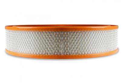 Air Filter 14x3 White Paper Element Orange Ring Replacement Paper Air Filter Element 14 Diameter and 3 Tall with Orange Rubber Ring Holley