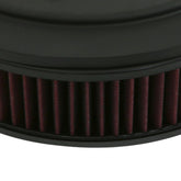 GM Muscle Series Air Cleaner Satin Black Machined 14 X 3 Air Cleaner Kit W/ Premium Filter GM Bowtie and Chevrolet Logo Holley