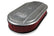 Vintage Series Oval Air Cleaner Natural Cast 2.5 X 17 X 9 Inch Red Cotton Gauze Filter Element Single 4-bbl Baseplate Holley
