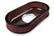 Vintage Series Oval Air Cleaner Natural Cast 2.5 X 17 X 9 Inch Red Cotton Gauze Filter Element Single 4-bbl Baseplate Holley